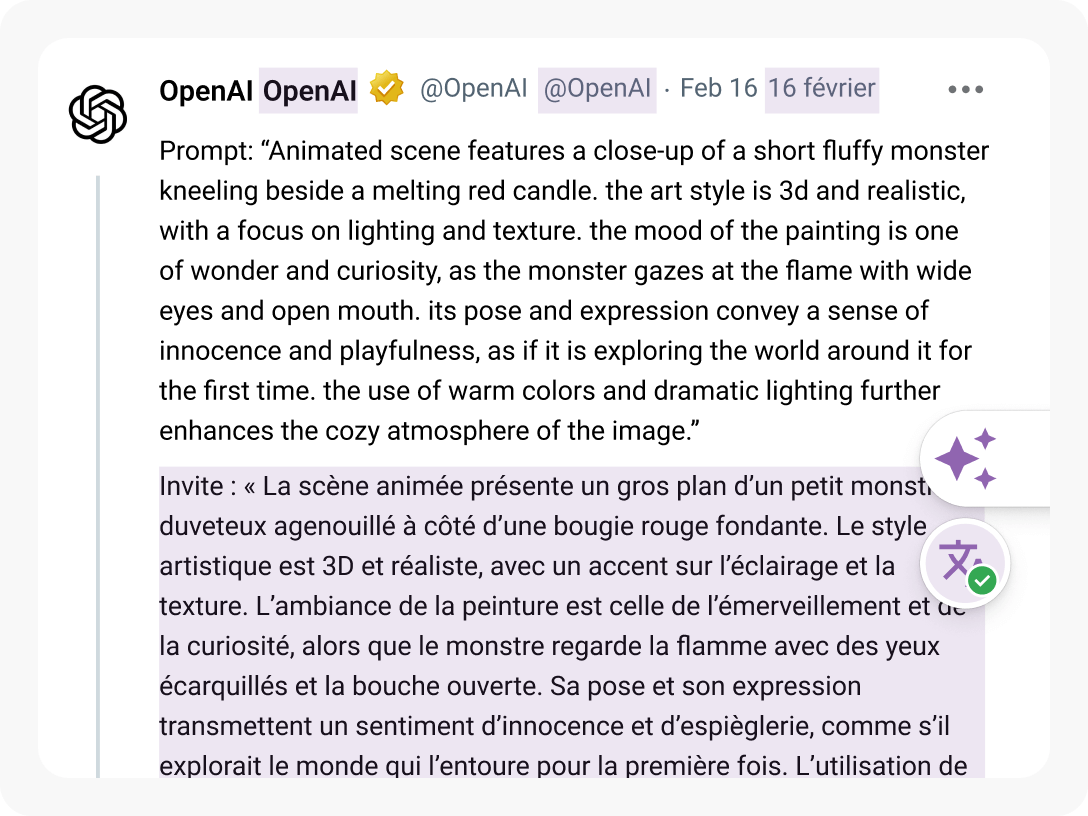 Break language barriers with AI-powered translation